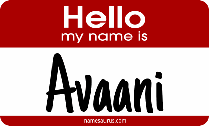 Hello my name is Avaani png download
