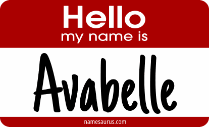 Hello my name is Avabelle png download
