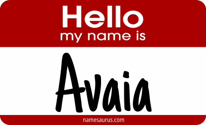 Hello my name is Avaia png download
