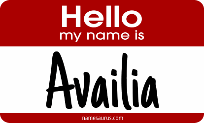 Hello my name is Availia png download