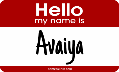 Hello my name is Avaiya png download