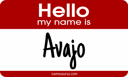 Hello my name is Avajo png download