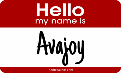 Hello my name is Avajoy png download