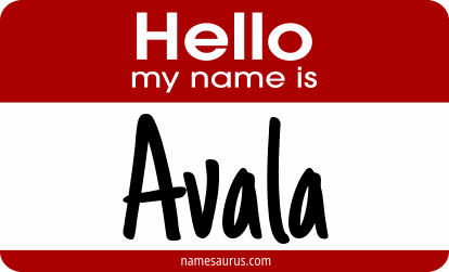 Hello my name is Avala png download