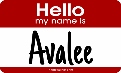 Hello my name is Avalee png download