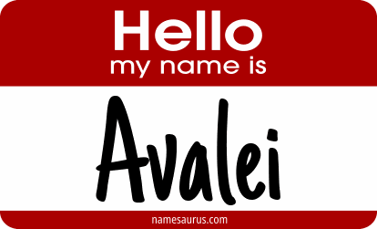 Hello my name is Avalei png download