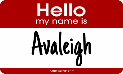 Hello my name is Avaleigh png download