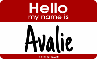 Hello my name is Avalie png download