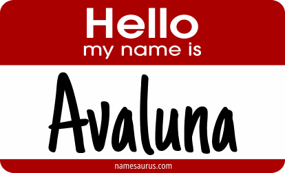 Hello my name is Avaluna png download