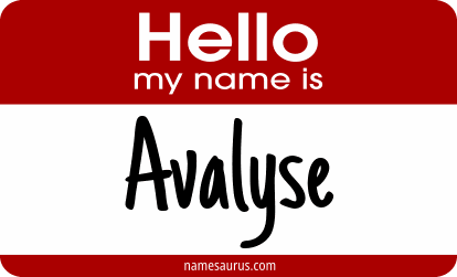Hello my name is Avalyse png download