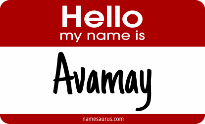 Hello my name is Avamay png download