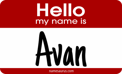 Hello my name is Avan png download
