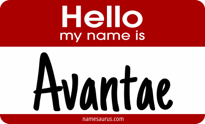 Hello my name is Avantae png download