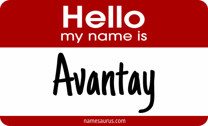 Hello my name is Avantay png download