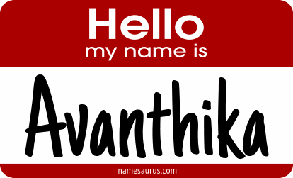 Hello my name is Avanthika png download