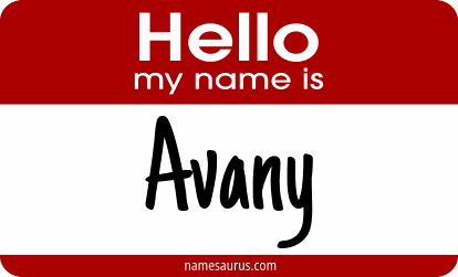 Hello my name is Avany png download