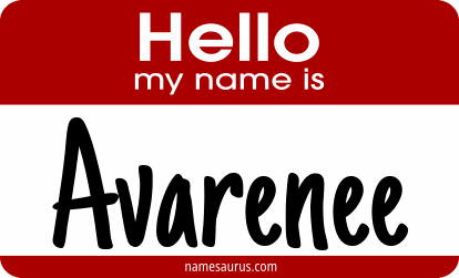 Hello my name is Avarenee png download