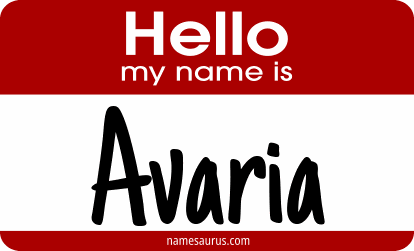 Hello my name is Avaria png download