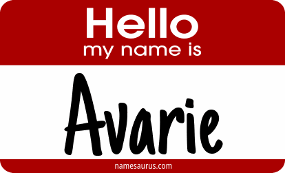 Hello my name is Avarie png download