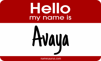 Hello my name is Avaya png download