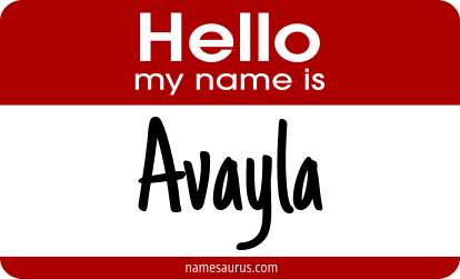 Hello my name is Avayla png download