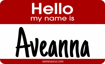 Hello my name is Aveanna png download