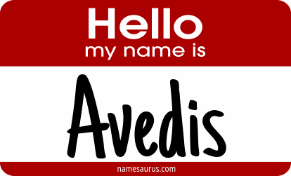 Hello my name is Avedis png download