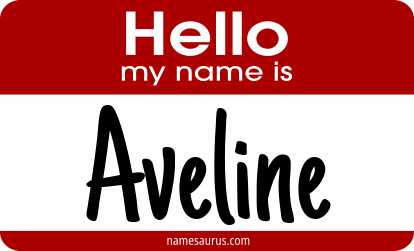 Hello my name is Aveline png download