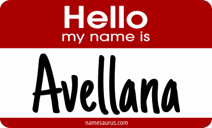 Hello my name is Avellana png download