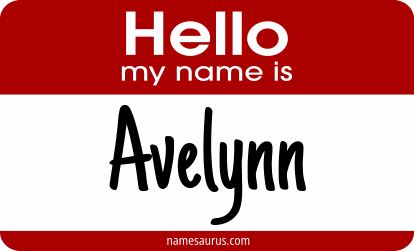 Hello my name is Avelynn png download