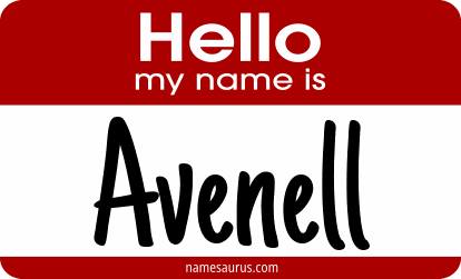 Hello my name is Avenell png download