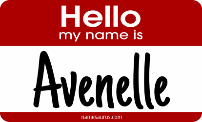 Hello my name is Avenelle png download