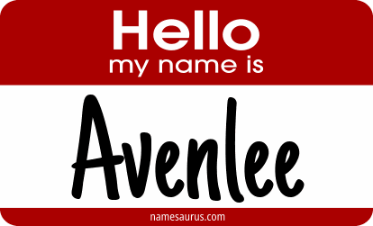Hello my name is Avenlee png download
