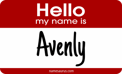Hello my name is Avenly png download