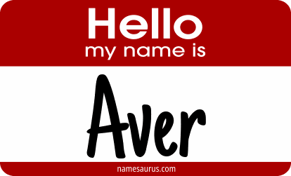 Hello my name is Aver png download