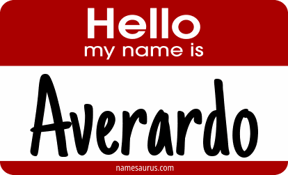 Hello my name is Averardo png download