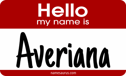 Hello my name is Averiana png download