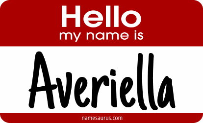 Hello my name is Averiella png download