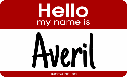 Hello my name is Averil png download