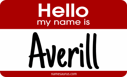 Hello my name is Averill png download