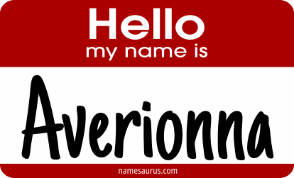 Hello my name is Averionna png download