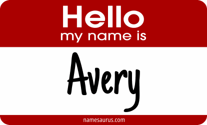 Hello my name is Avery png download