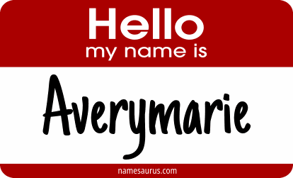 Hello my name is Averymarie png download