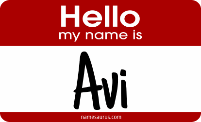 Hello my name is Avi png download