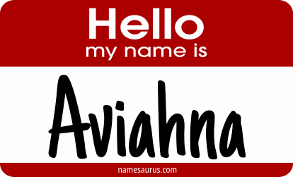 Hello my name is Aviahna png download
