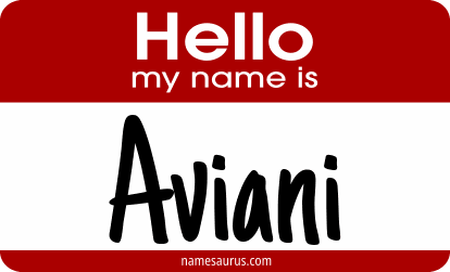 Hello my name is Aviani png download