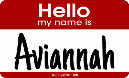 Hello my name is Aviannah png download