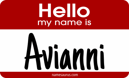Hello my name is Avianni png download