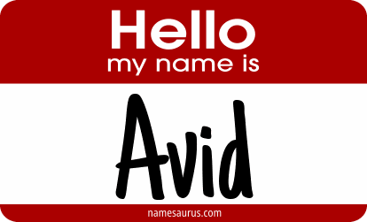 Hello my name is Avid png download