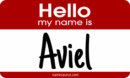 Hello my name is Aviel png download